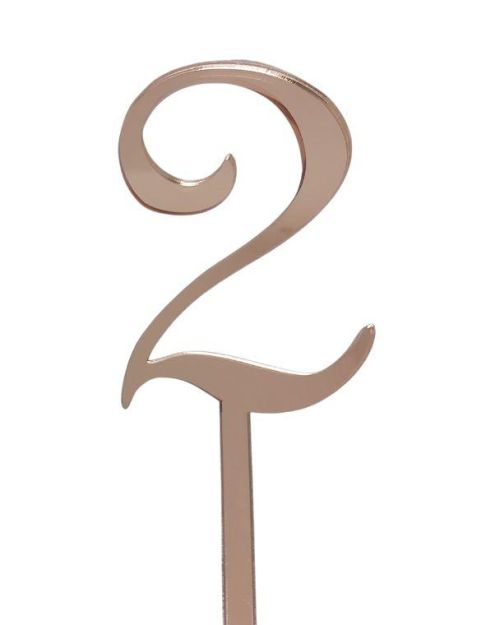 Acrylic Number 2 – Rose Gold
