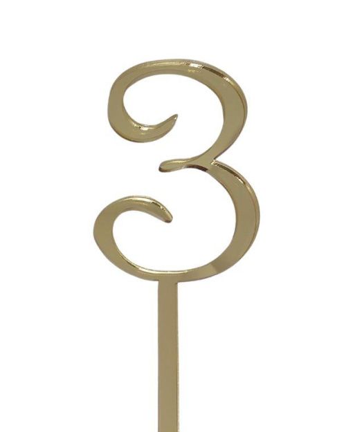 Acrylic Number 3 – Gold