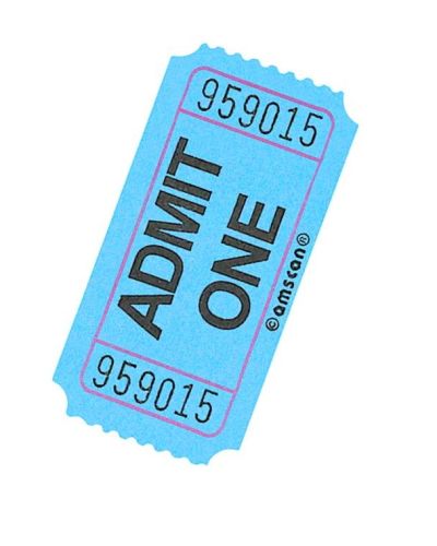 Admit One Tickets 100pk – Blue