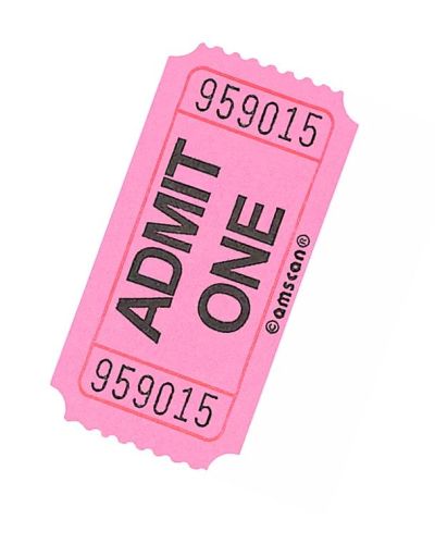 Admit One Tickets 100pk – Pink