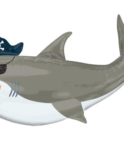 Ahoy Pirate Shark SuperShape Foil Balloon