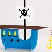 Ahoy Pirate Ship Centrepiece