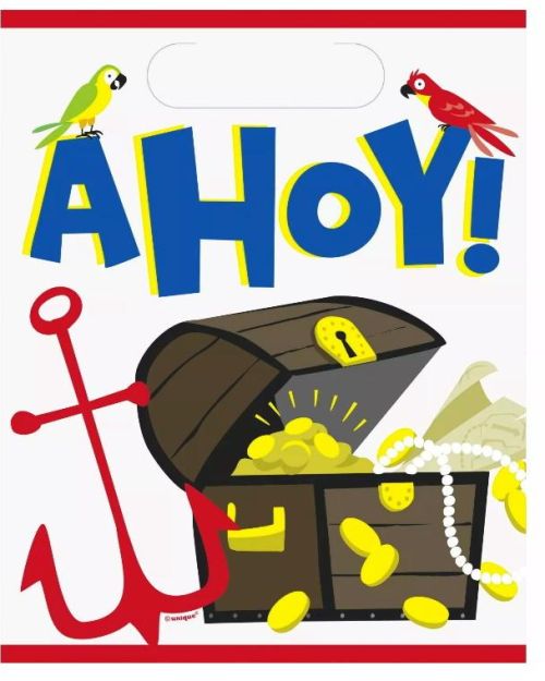 Ahoy Pirate Loot Bags 8pk