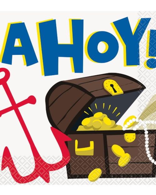 Ahoy Pirate Lunch Napkins 16pk
