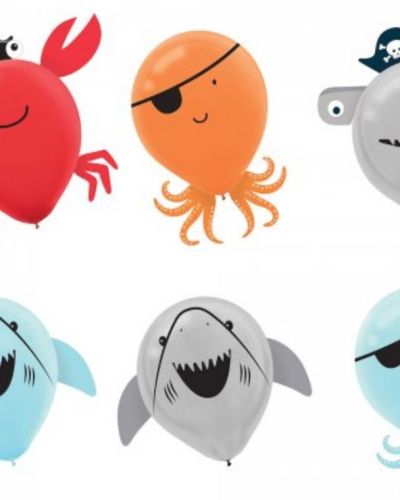 Ahoy Pirate Shark Balloon Decorating Kit