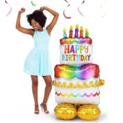 AirLoonz Birthday Cake Foil Balloon