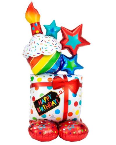AirLoonz Birthday Icons Foil Balloon