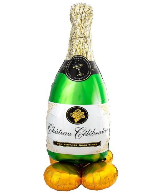 AirLoonz Bubbly Wine Bottle Foil Balloon
