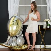 AirLoonz Bubbly Wine Glass Foil Balloon