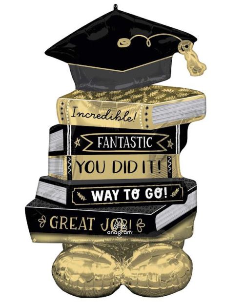 AirLoonz Graduation Books Foil Balloon