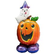 AirLoonz Ghost & Pumpkin Foil Balloon