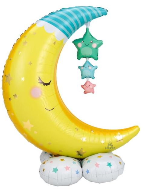 AirLoonz Moon & Stars Foil Balloon