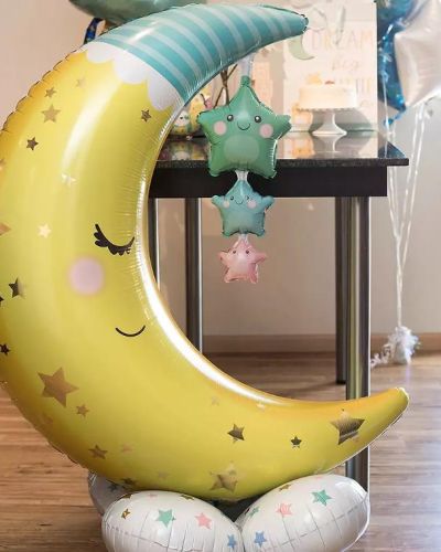AirLoonz Moon & Stars Foil Balloon