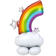 AirLoonz Rainbow & Clouds Foil Balloon