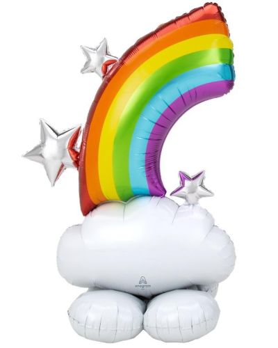 AirLoonz Rainbow & Clouds Foil Balloon