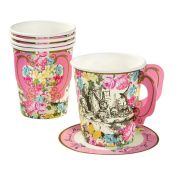 Truly Alice Whimsical Cups & Saucers