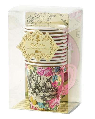 Truly Alice Whimsical Cups & Saucers