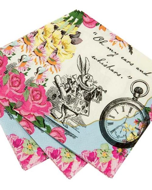 Truly Alice Beverage Napkins 20pk