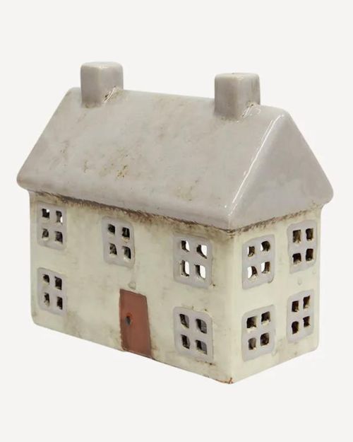 Alsace Tea Light Cottage Light Grey