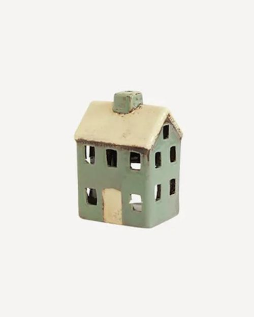 Alsace Tea Light Petite House Blue