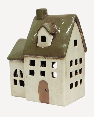 Alsace Tea Light Chapel Olive Green
