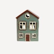 Alsace Tea Light House Light Blue