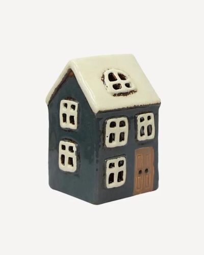 Alsace Tea Light House Navy