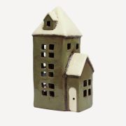 Alsace Tea Light Parish Olive Green