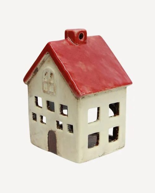 Alsace Tea Light Villa Red White