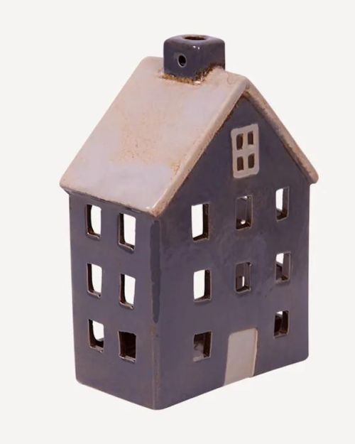 Alsace Tea Light Wide Chalet Grey
