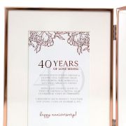 Anniversary Photo Frame – 40 Years