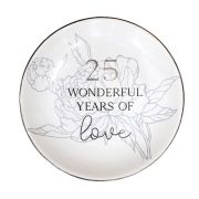 Anniversary Trinket Plate – 25 Years