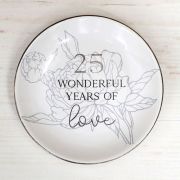 Anniversary Trinket Plate – 25 Years