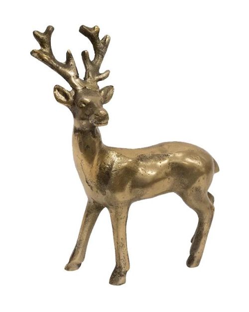 Antique Gold Deer Standing
