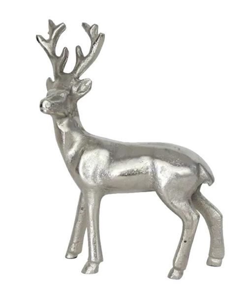 Antique Silver Deer Standing