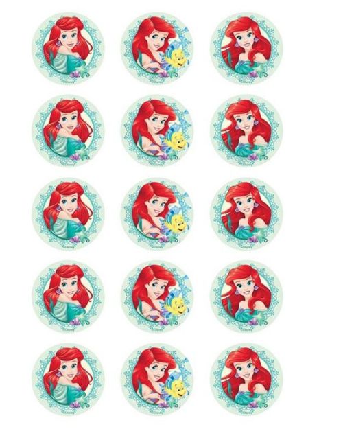 Edible Icing Cupcake Images – Ariel