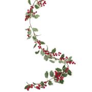 Artificial Holly & Berries Christmas Garland