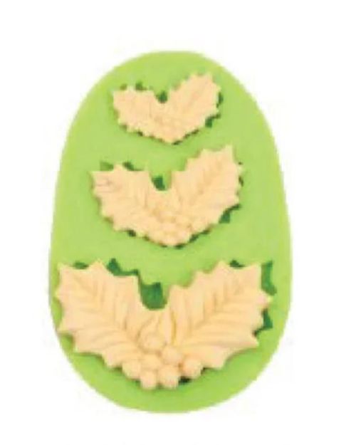 Assorted Holly Silicone Mould