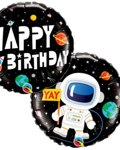 Space Birthday Foil Balloon