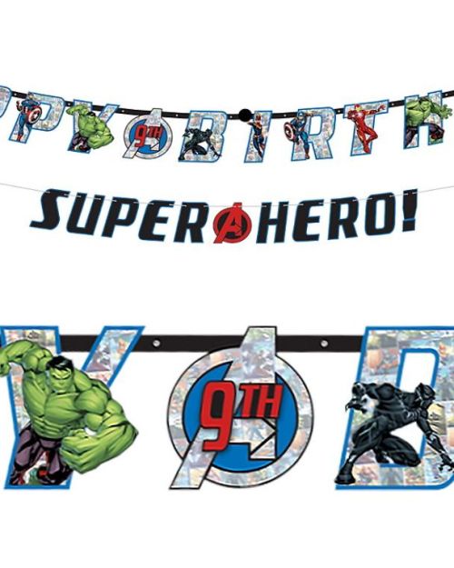 Avengers Add an Age Banner & Garland