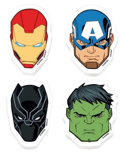 Avengers Erasers 8pk