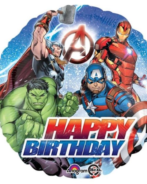 Avengers Happy Birthday Foil Balloon
