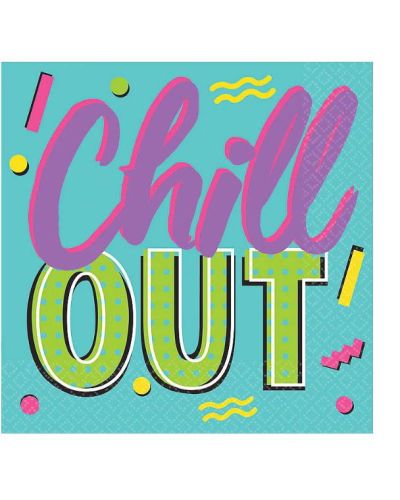 Awesome 80s Beverage Napkins 16pk