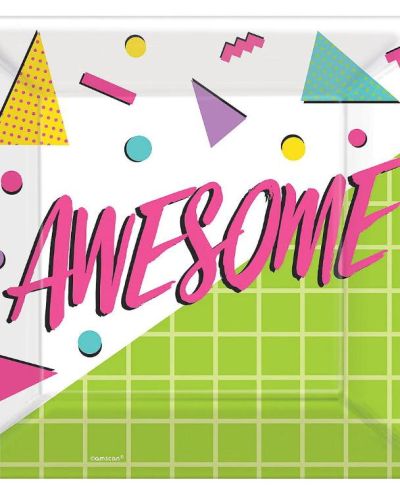 Awesome 80s Dinner Plates 8pk