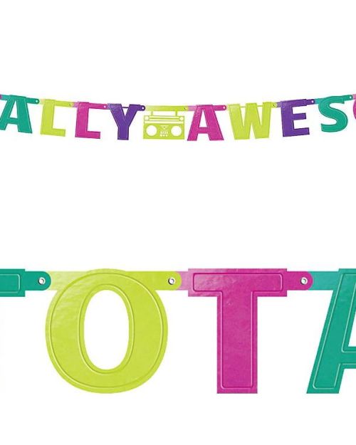 Awesome 80s Letter Banner