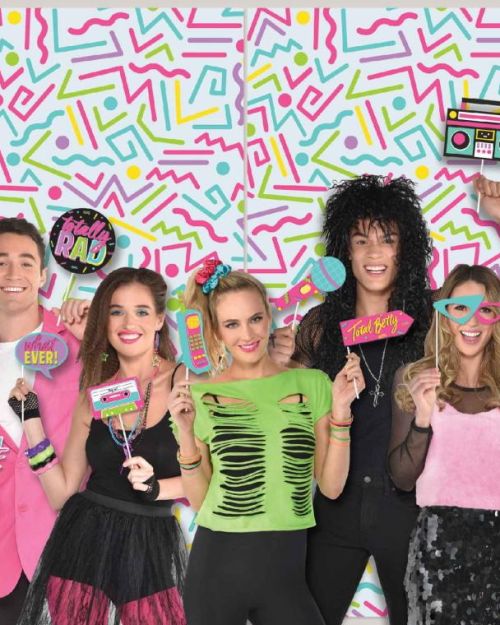 Awesome 80s Party Scene Setter with Photo Props