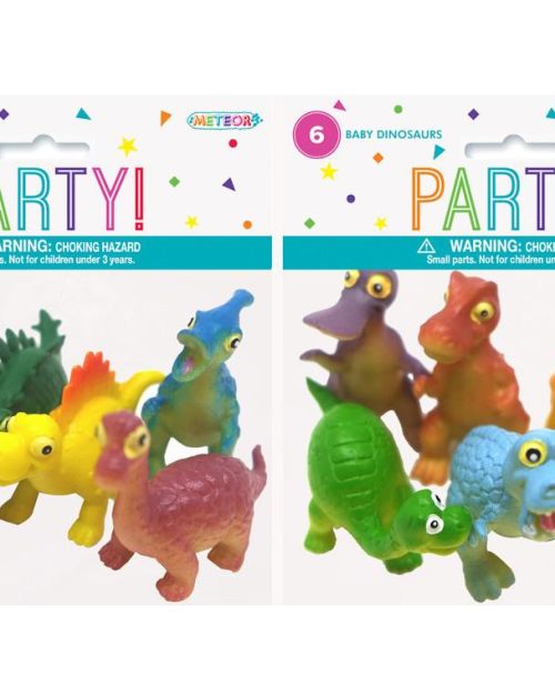Cute Baby Dinosaur Favours 6pk