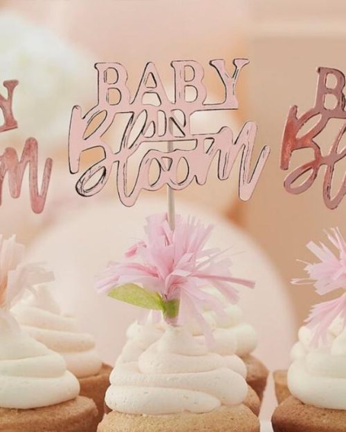 Baby in Bloom Cupcake Toppers 12pk
