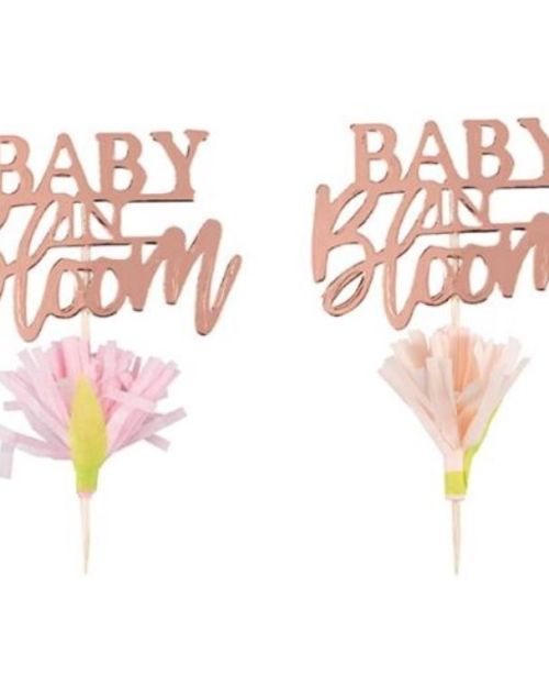 Baby in Bloom Cupcake Toppers 12pk