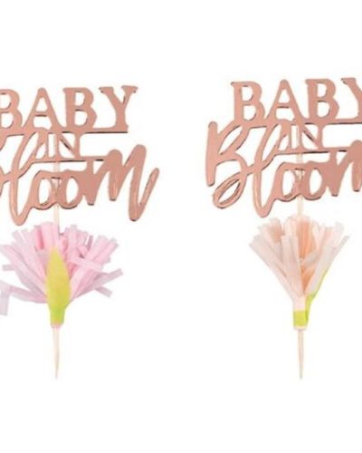 Baby in Bloom Cupcake Toppers 12pk